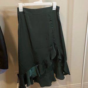 Lulus green midi skirt